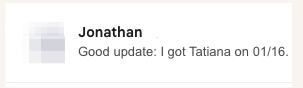 Real-time success - Tatiana 4-top secured